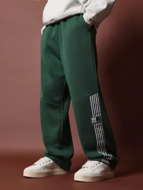 Straight Fit Sweatpants With Side Tape