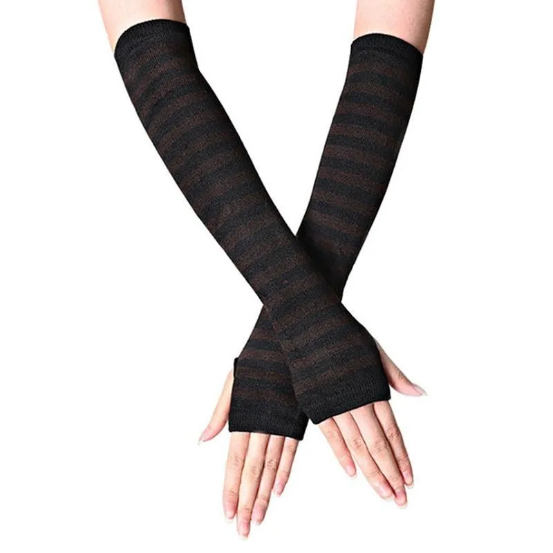 Striped Arm Warmers