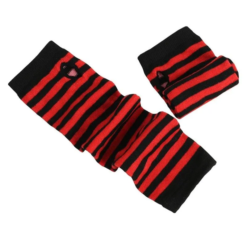 Striped Arm Warmers