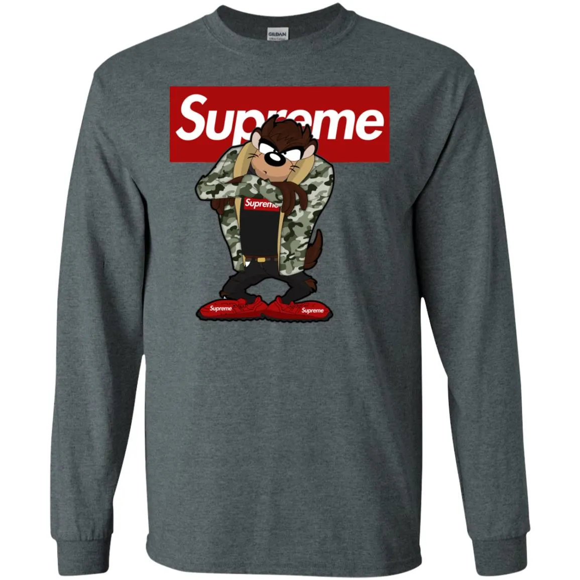 Supreme Hot Bear T-shirt Men Long Sleeve Shirt