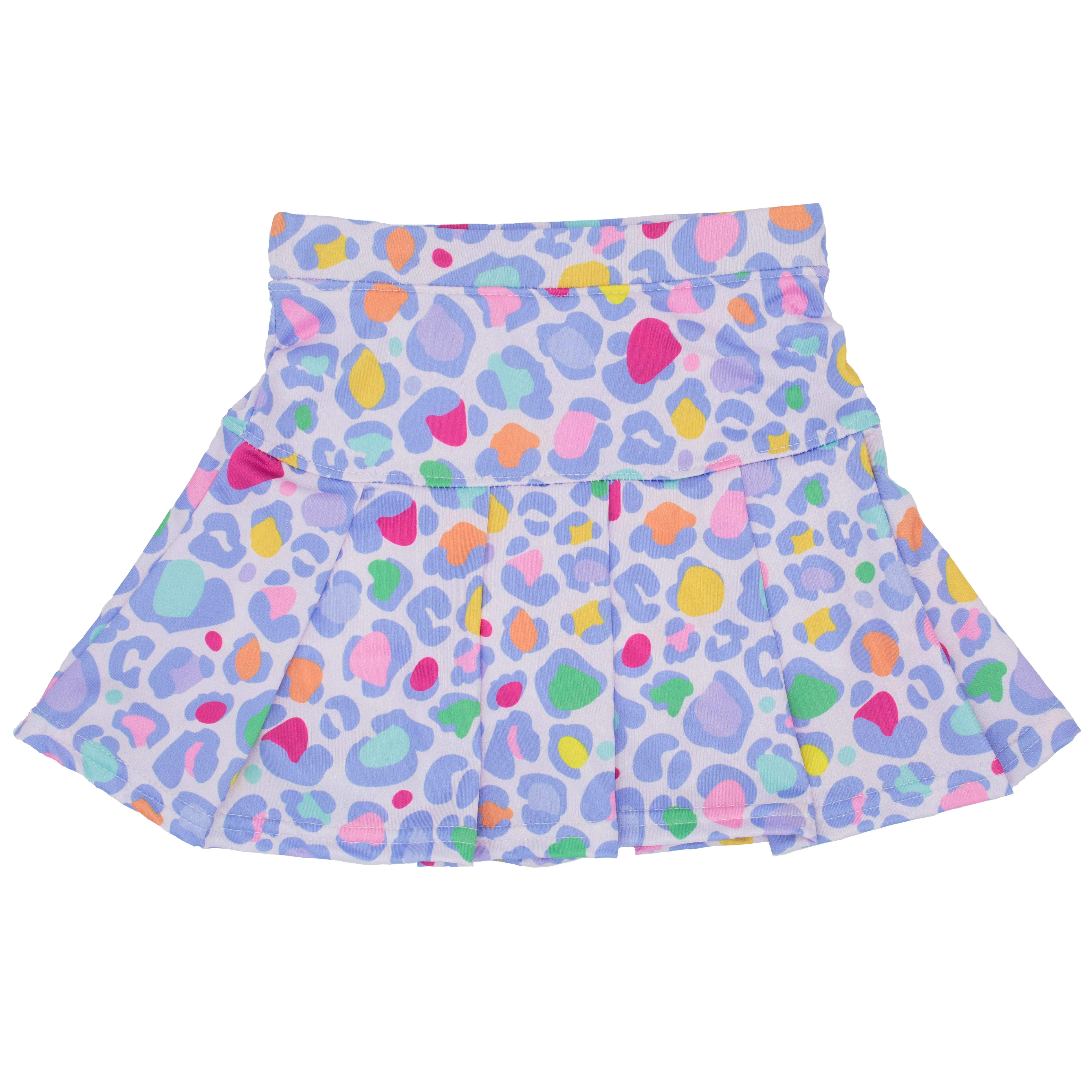 Tennis Skort in Lavender Leopard