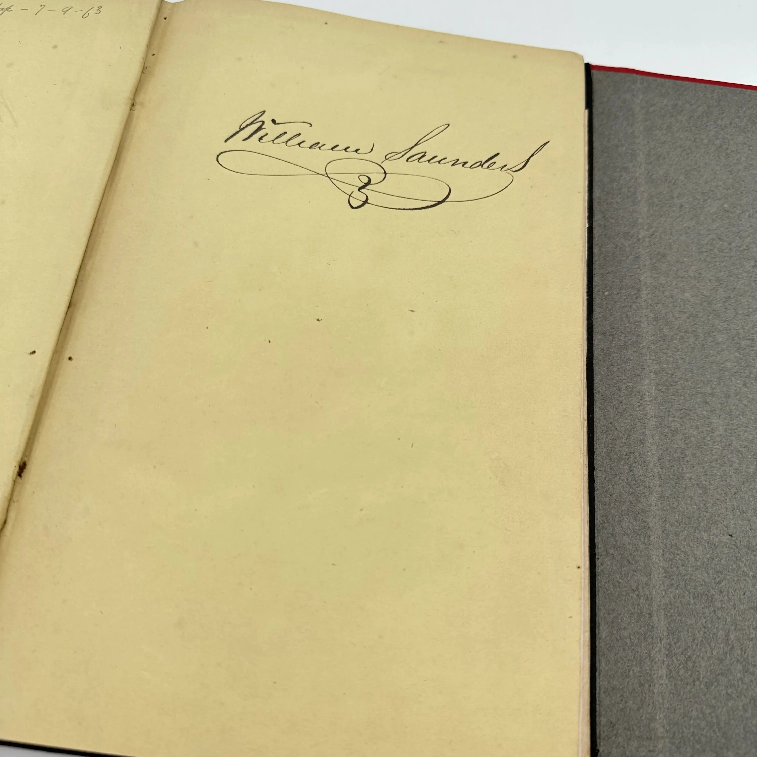 The personal signed copy of the designer of Gettysburg National Cemetery — With his notation about standing near Lincoln when he gave his address