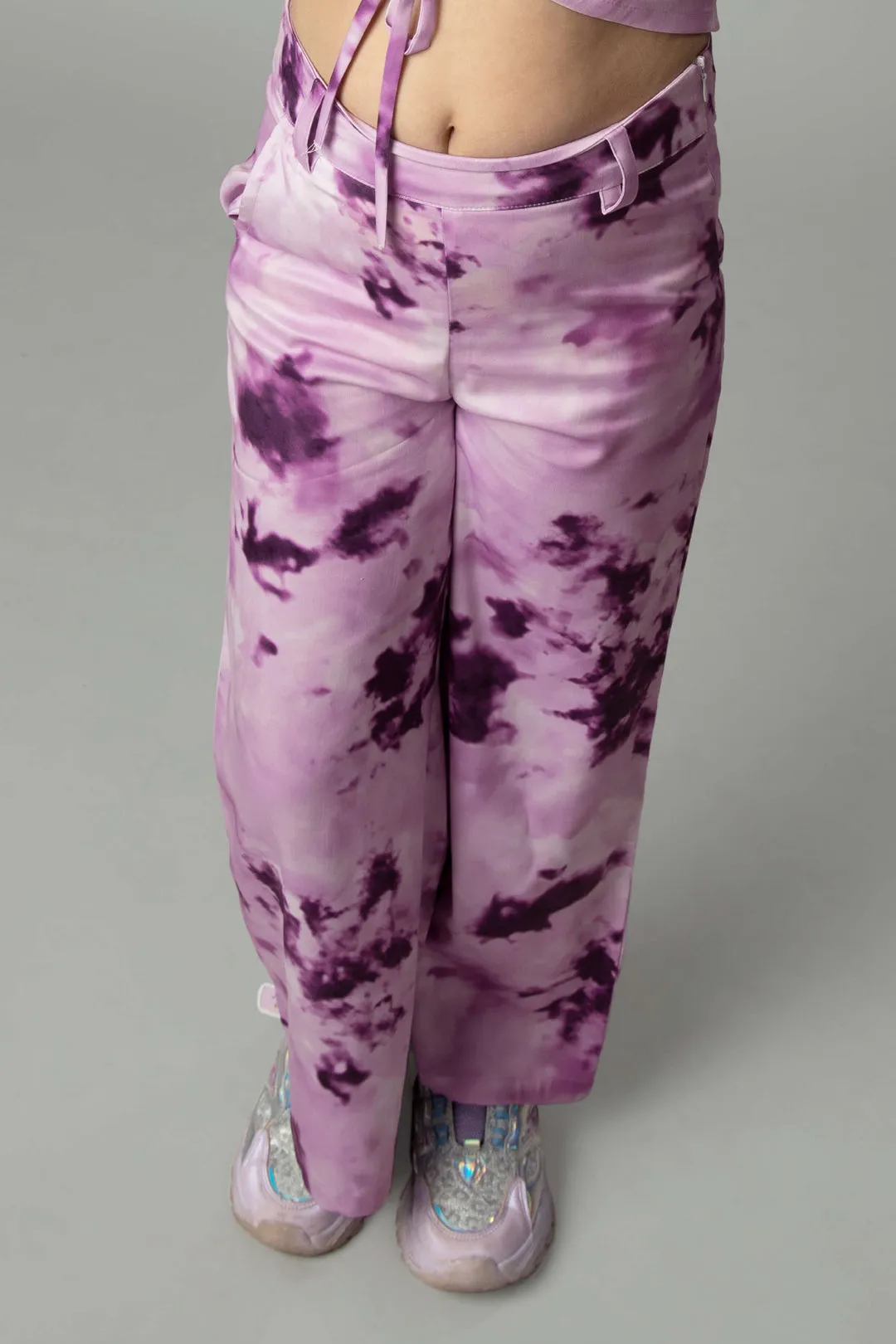 Tie & Dye Flared Bottom For Girls