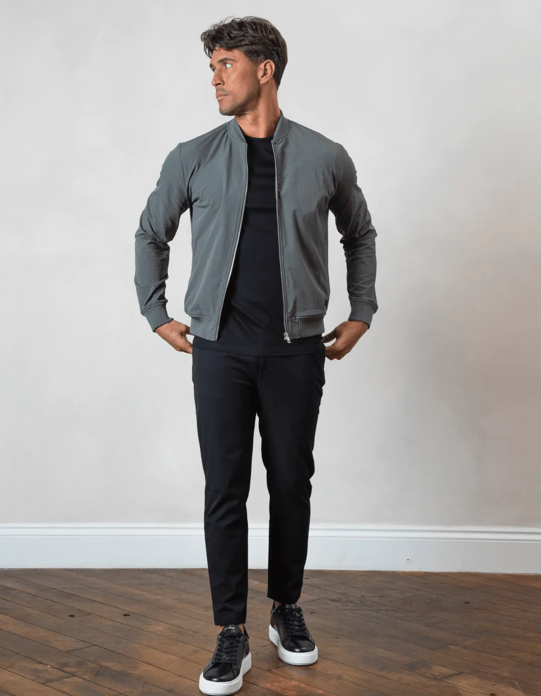 Traveller Bomber Jacket Slate Grey