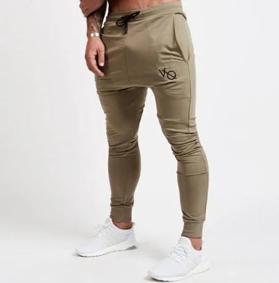 Trend men's large size tight-fitting casual sweatpants