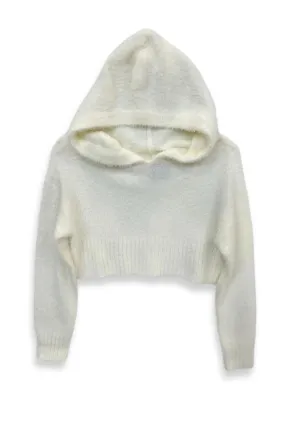 Tween Sweaters | Emery Hoodie - Winter White | Katie J NYC