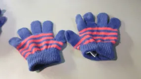 Used Toddler Purple/Pink Knit Gloves