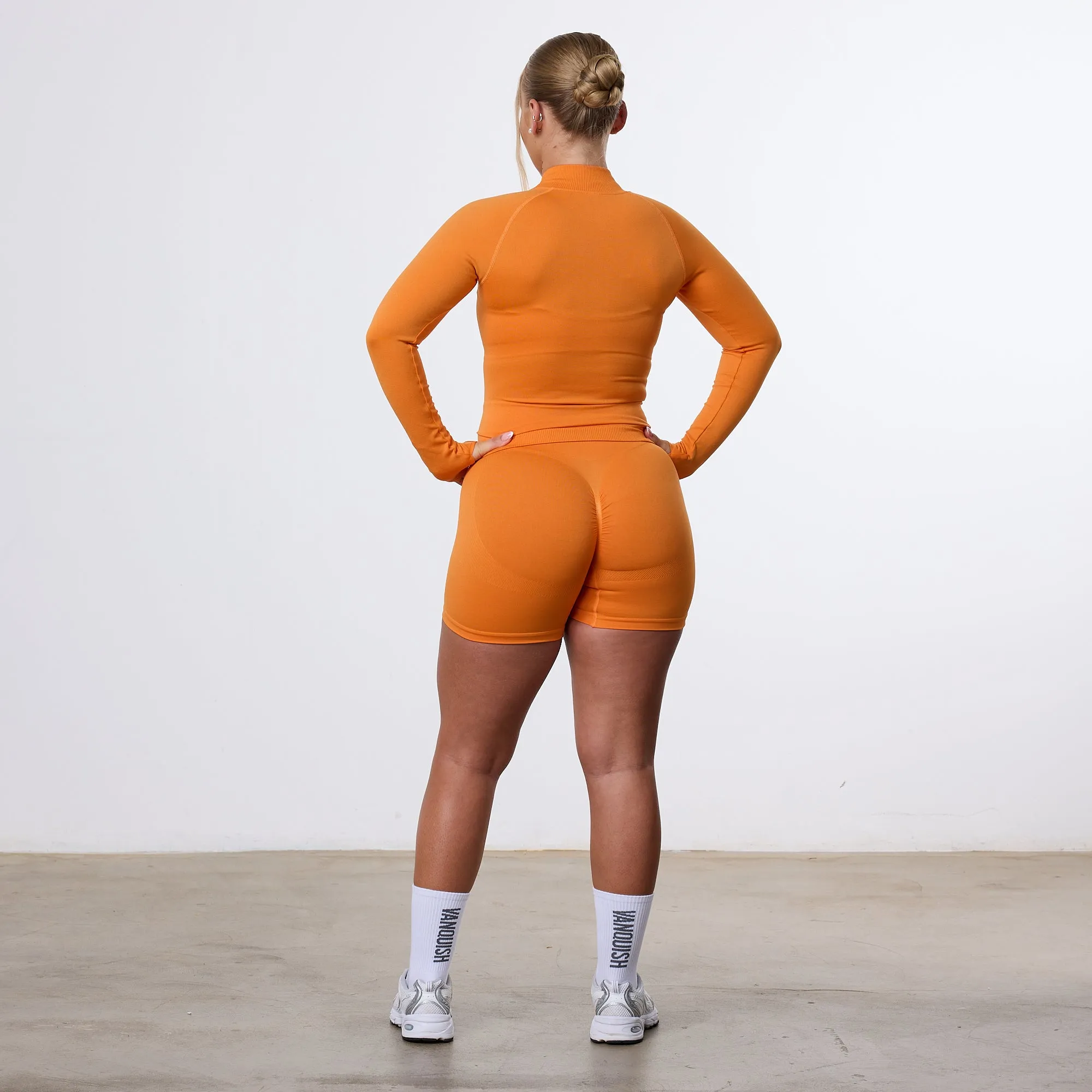 Vanquish Elevate Seamless Orange Zip Front Jacket