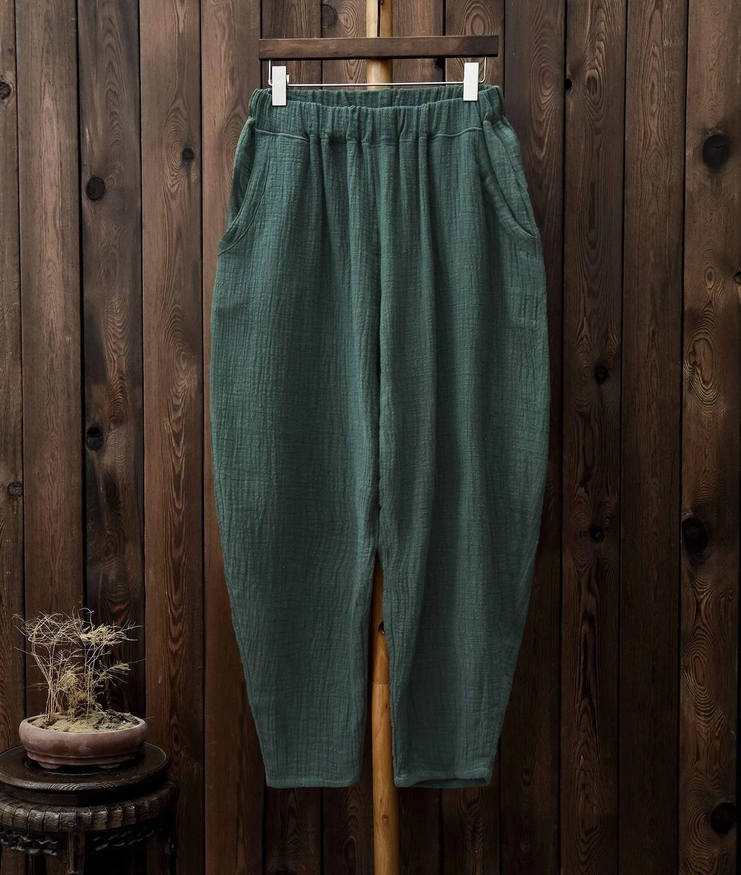 Vintage Pleated Linen Pants  | Zen