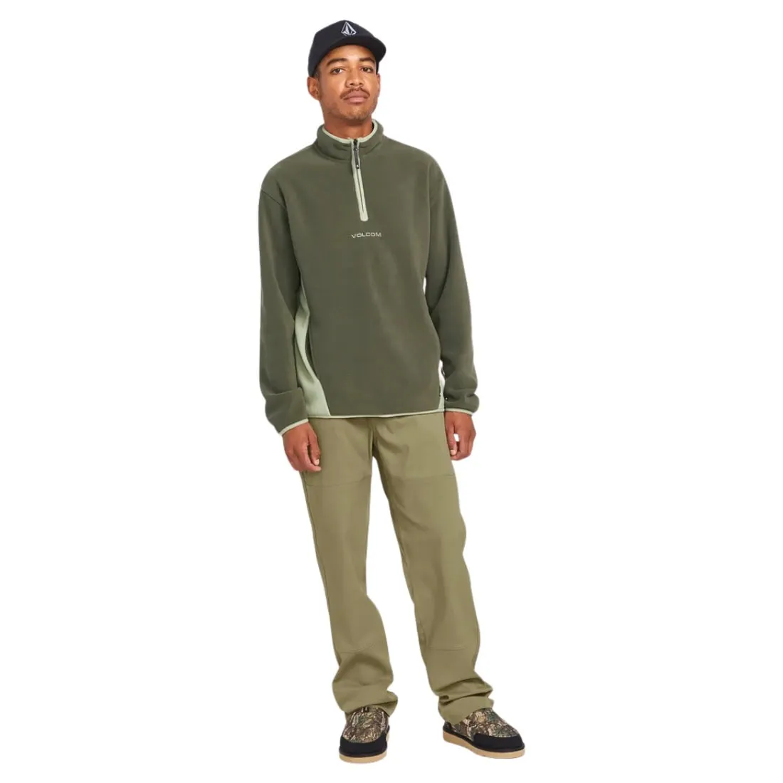 Volcom Error 92 Mock Neck Pullover - Wintermoss