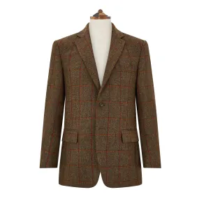 William Green Rust Windowpane Tweed Jacket