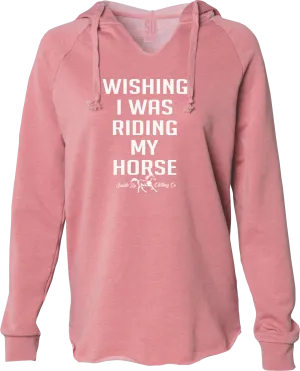 Wishing I was Riding Cozy Lightweight Hoodie