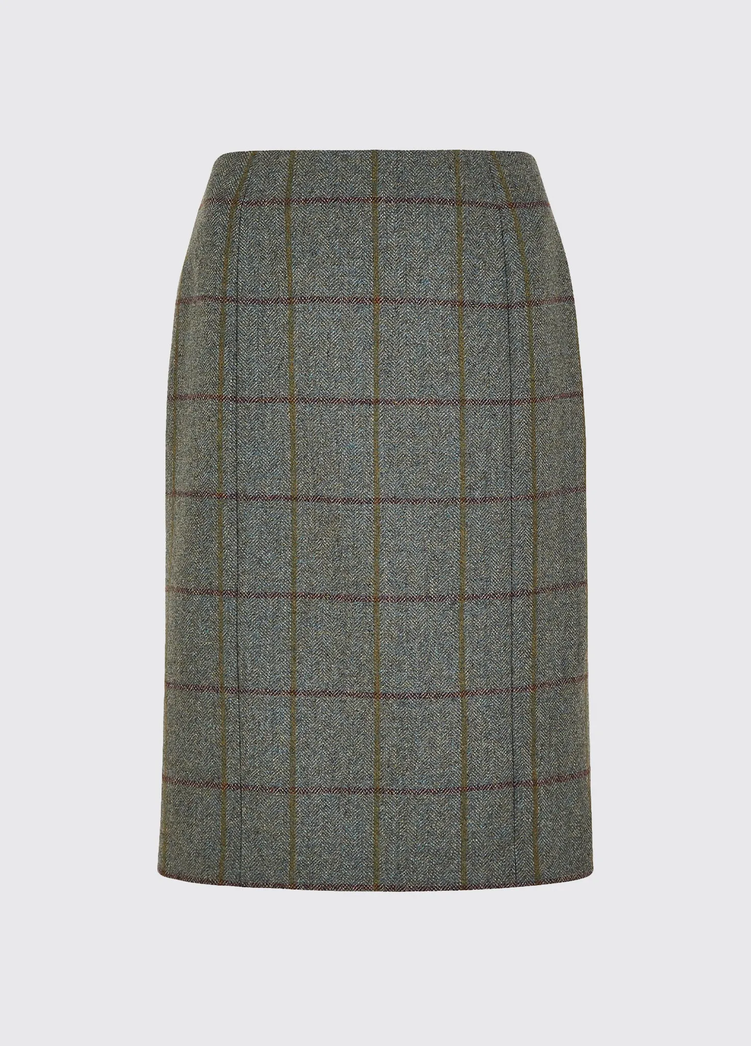 Wisteria Tweed Pencil Skirt - Sorrel