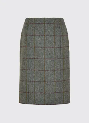 Wisteria Tweed Pencil Skirt - Sorrel