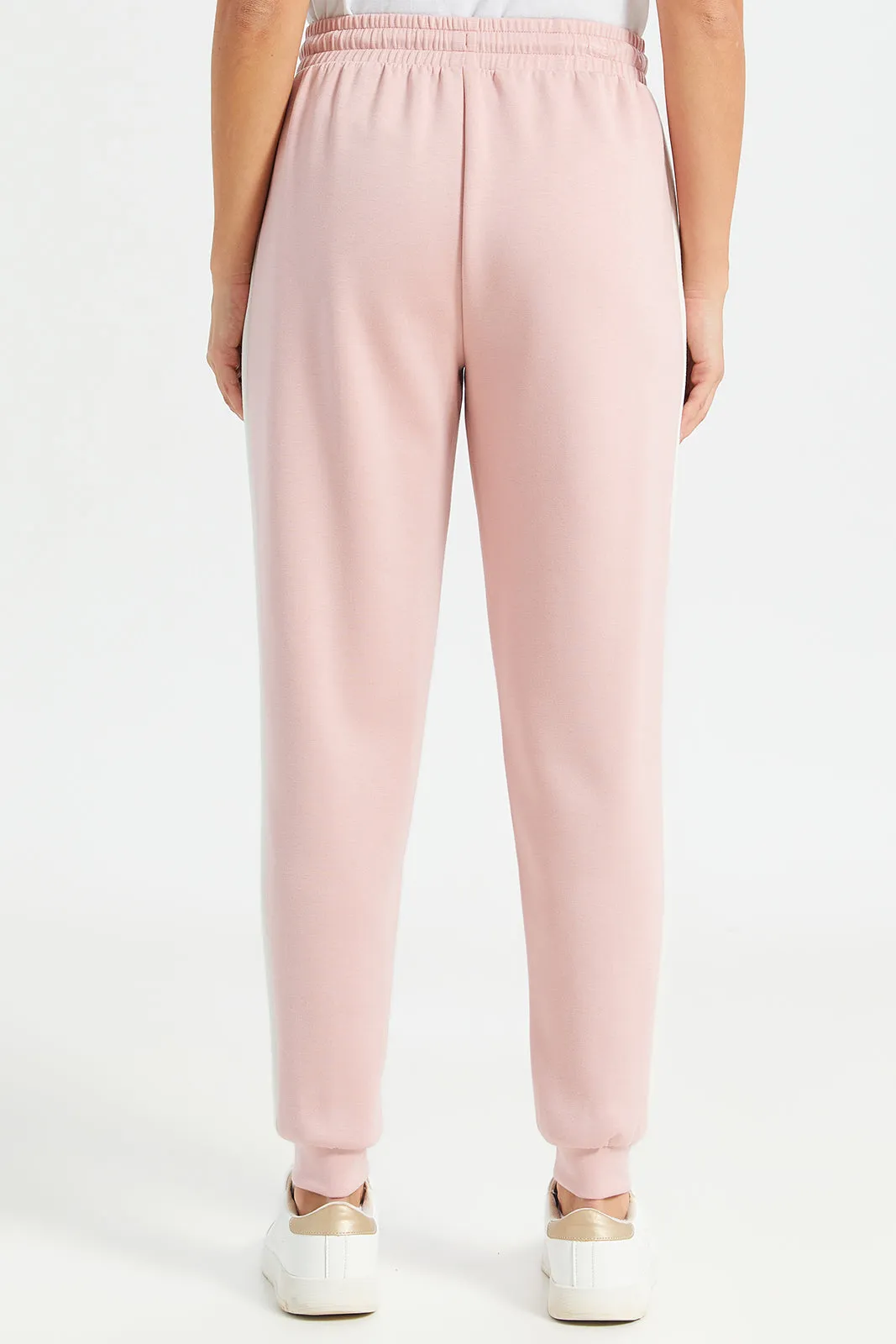 Women Apricot Elasticated Waist Joggers