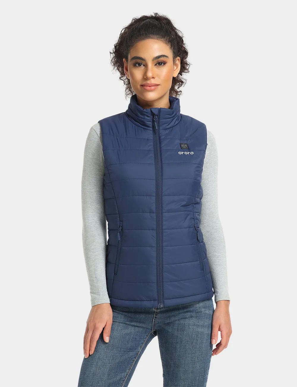 Women's Classic Heated Vest - Navy Blue