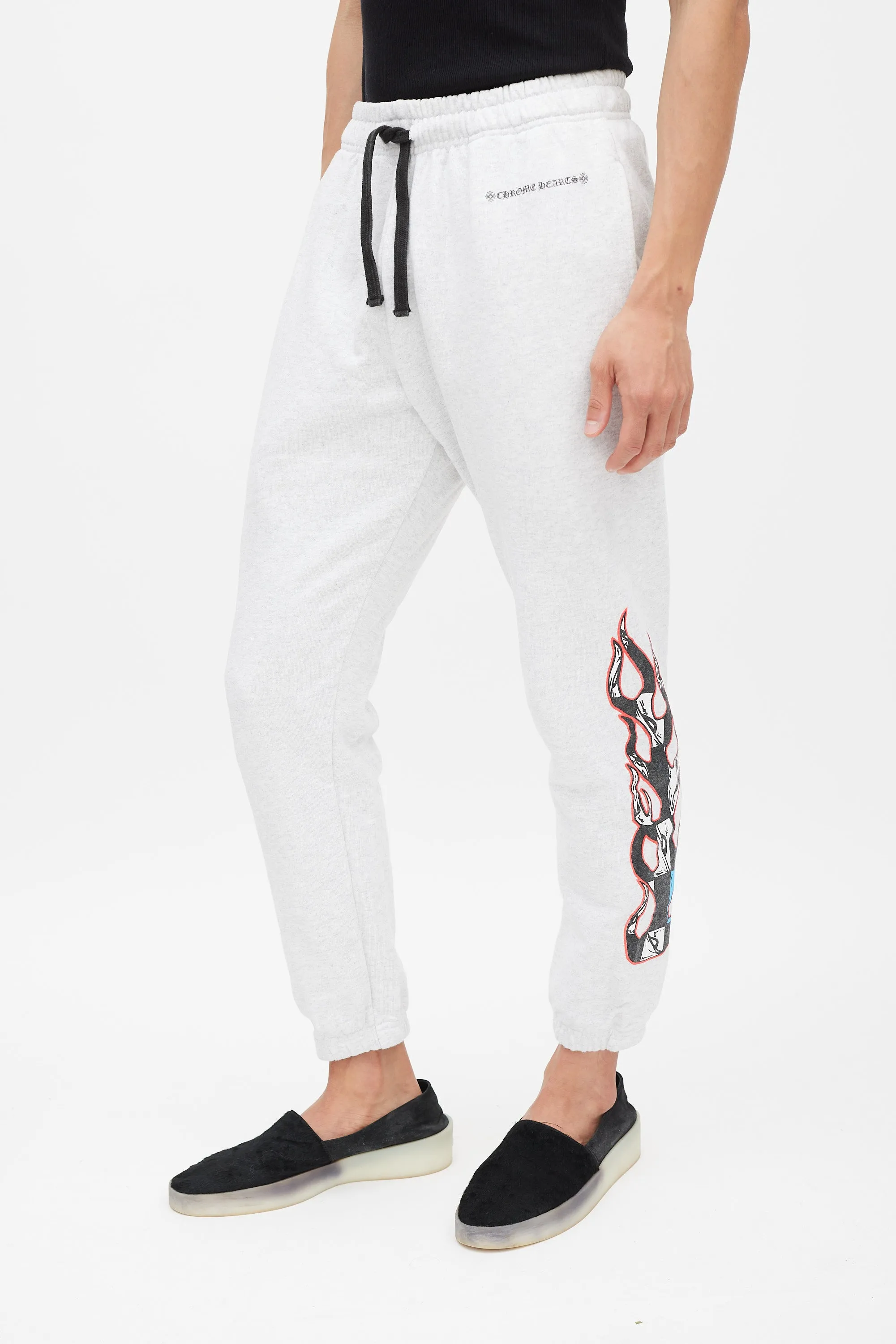 X Matty Boy Flame Grey & Multicolour Flame Sweatpants