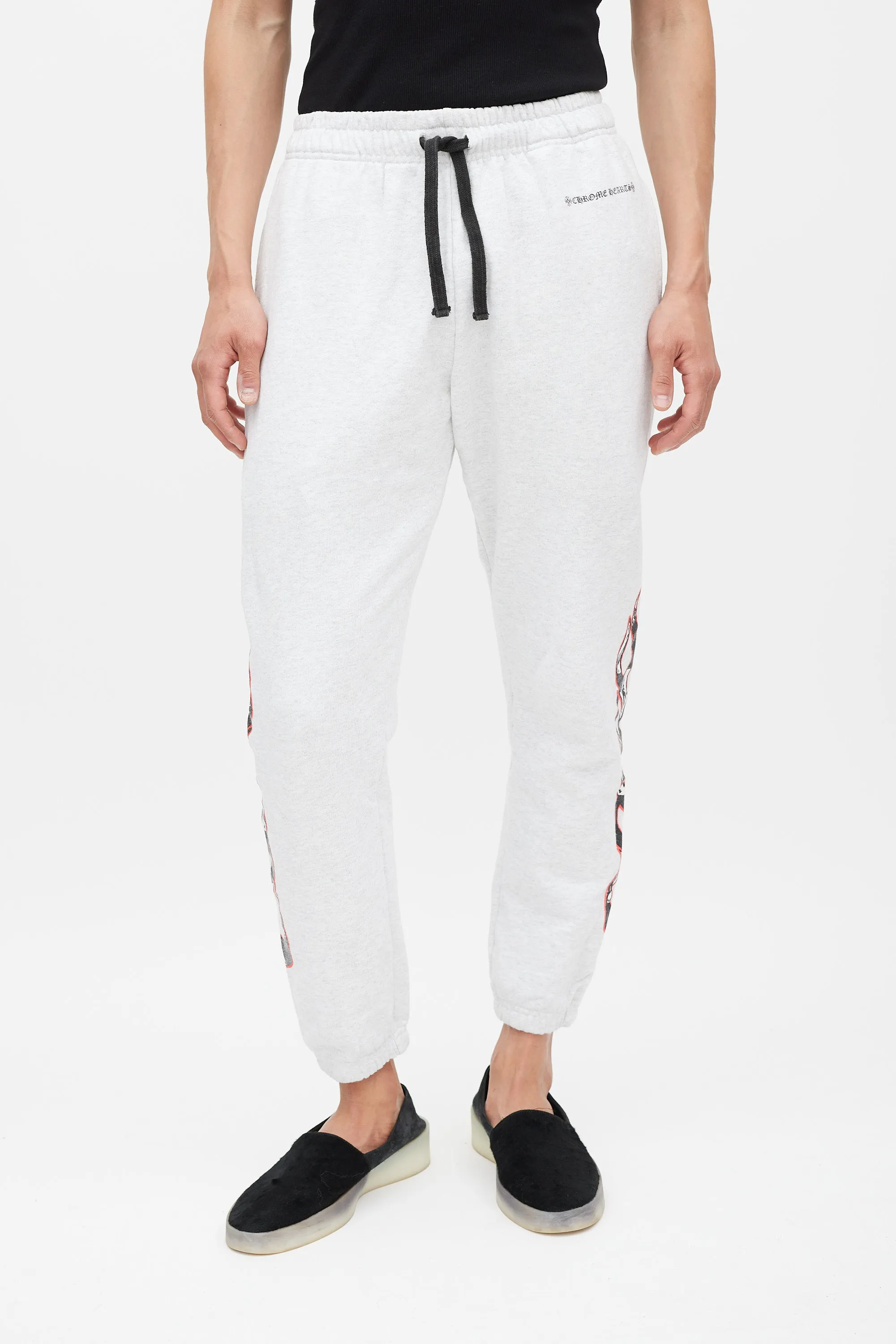 X Matty Boy Flame Grey & Multicolour Flame Sweatpants