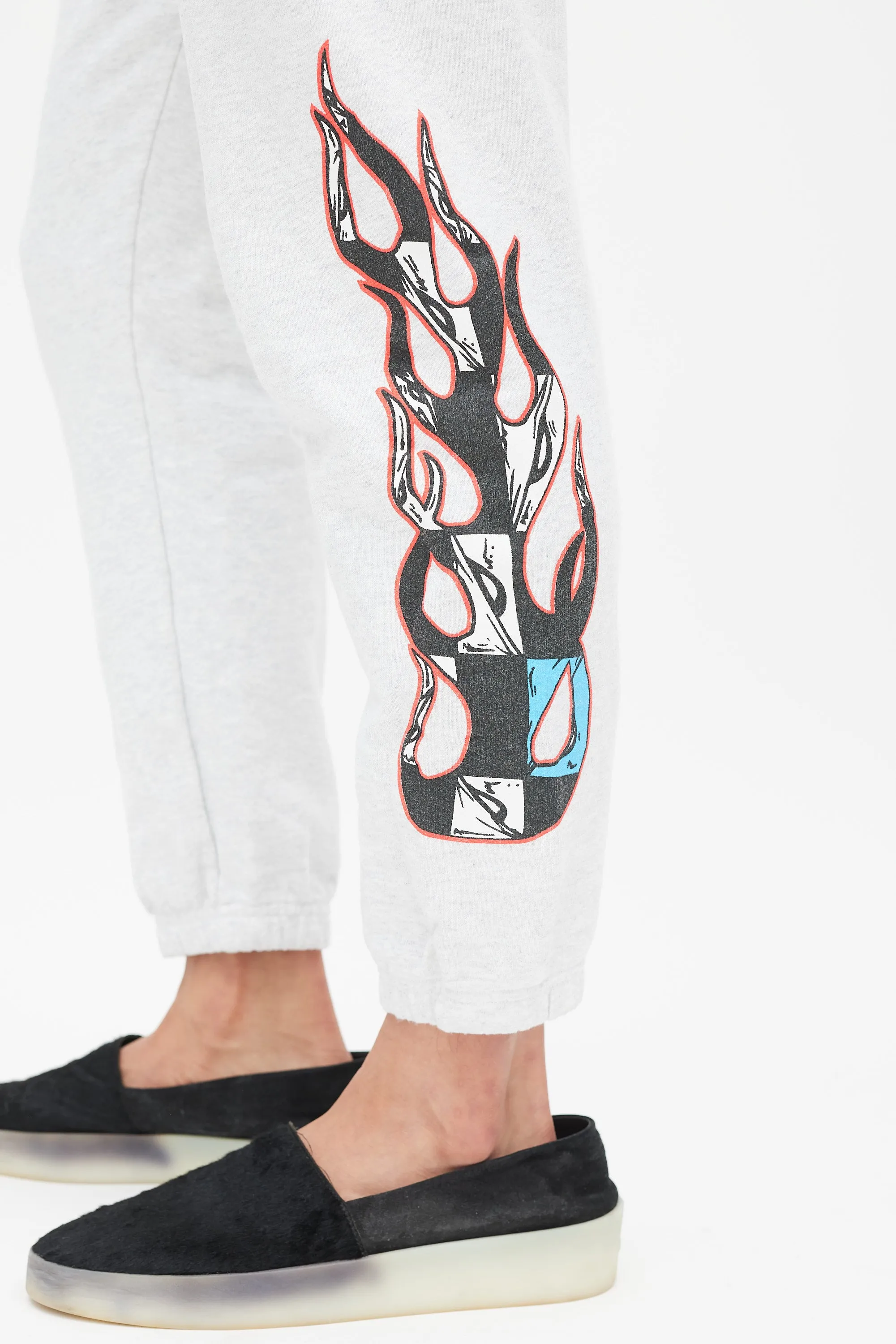 X Matty Boy Flame Grey & Multicolour Flame Sweatpants