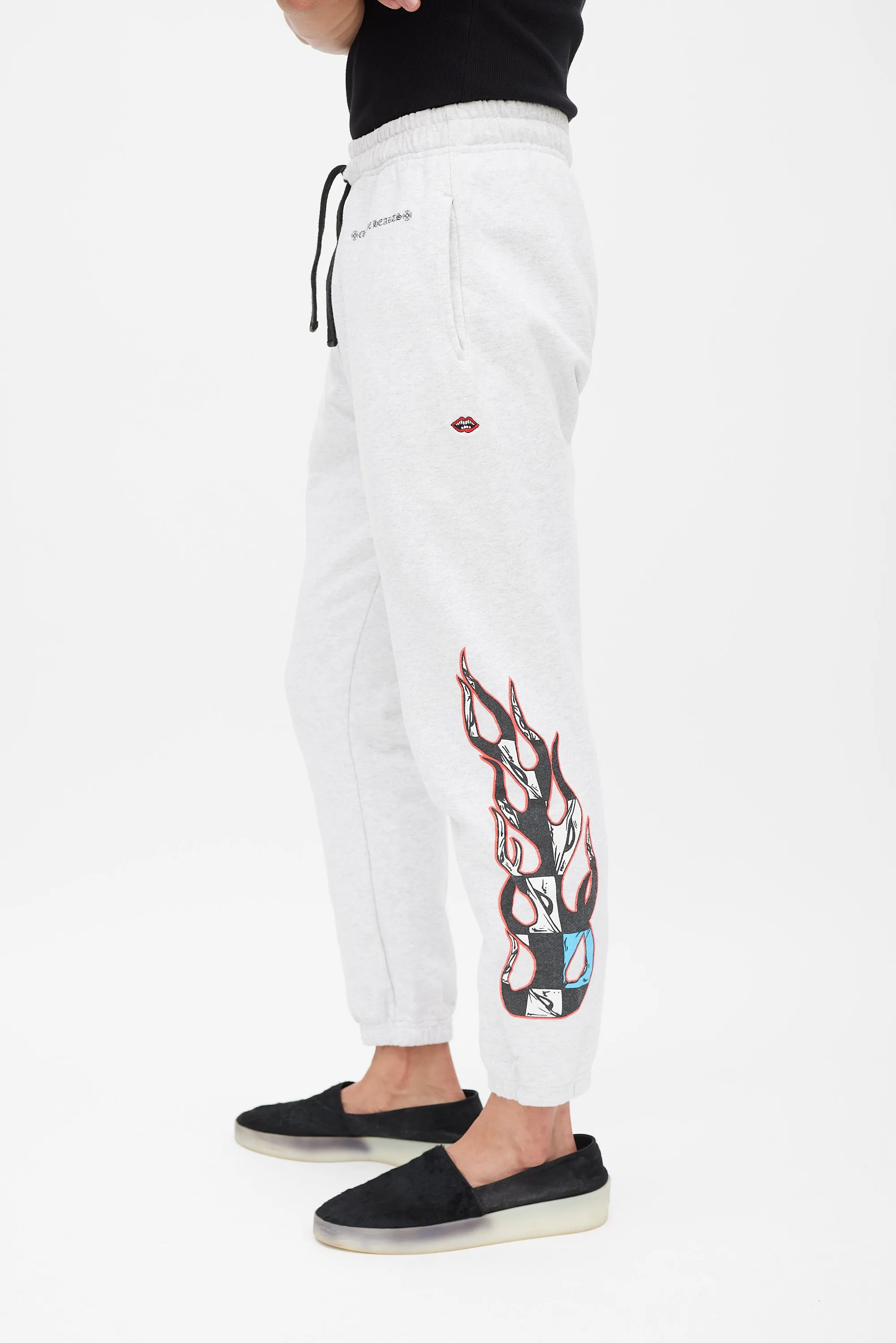 X Matty Boy Flame Grey & Multicolour Flame Sweatpants