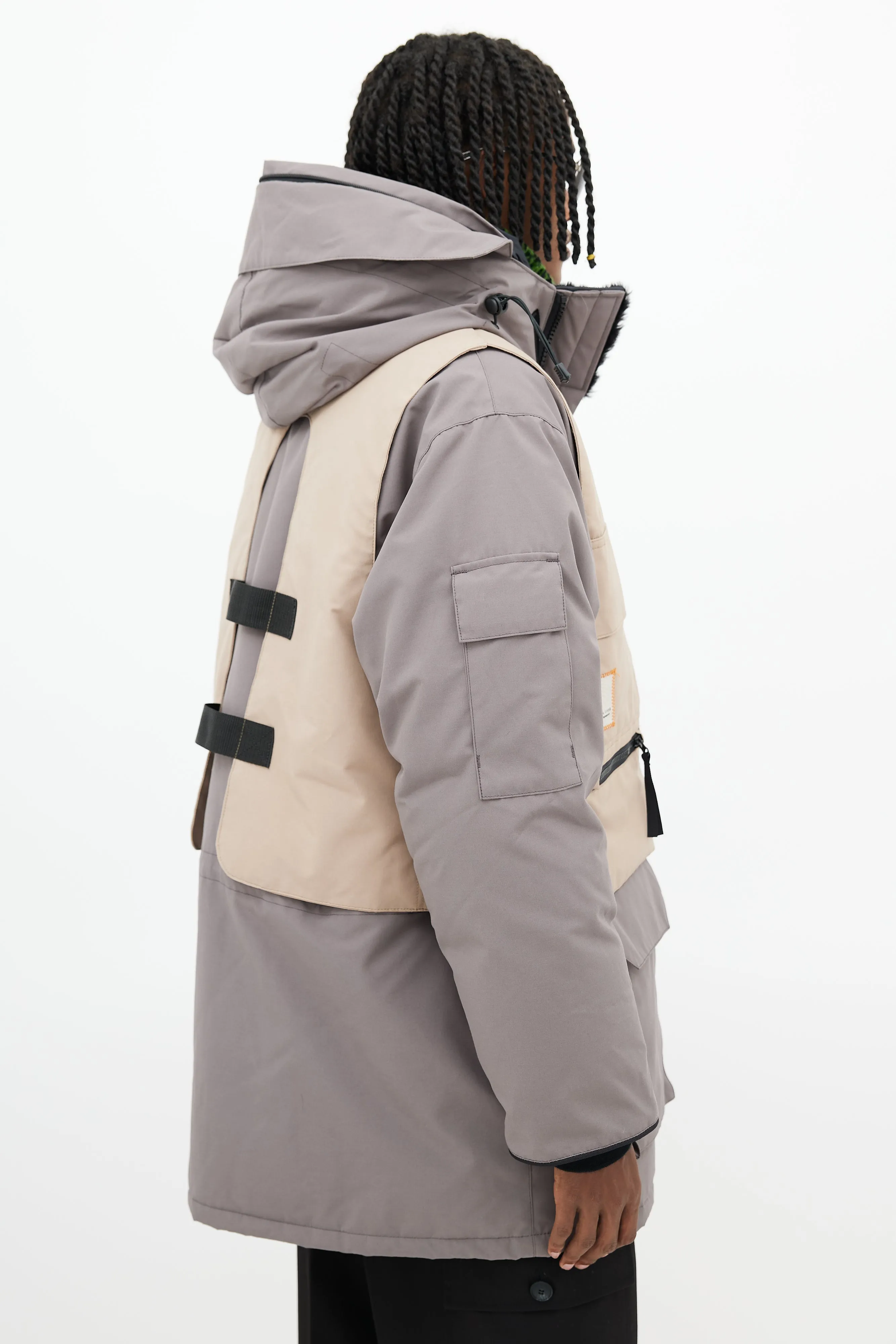 x Salehe Bembury Taupe Expedition Parka