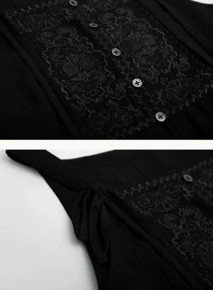 Yao Zhi 瑶芝 Modernized Ming Dynasty Zhuyao Embroidered Top